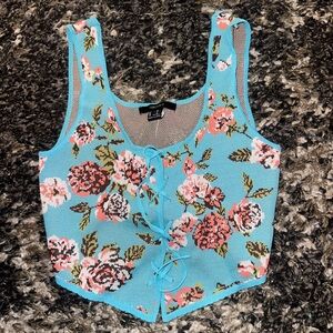 F21 corset cropped tank